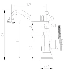 Смеситель для кухни Lemark Jasmine LM6604ORB черный