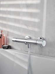 Термостатический смеситель Jacob Delafon Rivoli E24325-CP для ванны с душем, хром