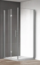 Душевой уголок Cezares Eco 80x90см ECO-O-ASH-1-80/90-C-Cr профиль хром, стекло прозрачное
