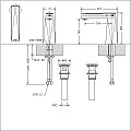 Смеситель для раковины Bravat Diamond F118102C-2-ENG хром