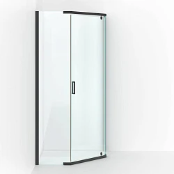 Душевой уголок Berges Solo T Black 100х100см 061110 профиль черный, стекло прозрачное