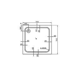 Душевой поддон Vincea 90х90см VST-2AS-9090 белый