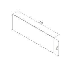 Экран AM.PM Inspire 2.0 170x75 W52A-170-075W-P белый