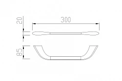 Полотенцедержатель ABBER Nord AA1551B черный матовый