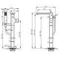 Напольный смеситель для ванны с душем Bravat Phillis F656101C-B3-ENG хром