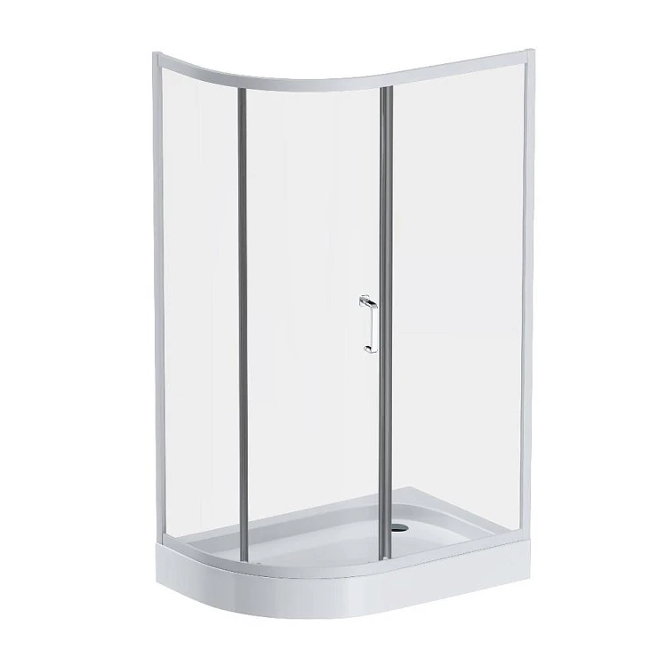 Душевой уголок AM.PM Like 120x80см W83G-302U120CT64 профиль матовый хром, стекло прозрачное
