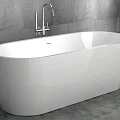 Акриловая ванна ABBER 175.5x80 AB9219 белая глянцевая