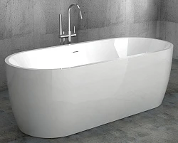 Акриловая ванна ABBER 175.5x80 AB9219 белая глянцевая