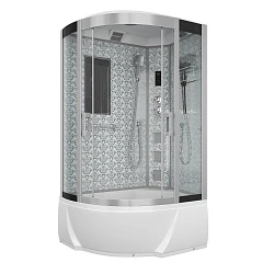 Душевая кабина Niagara Luxe 80x120см NGL-7712W R профиль серебро