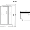 Душевая кабина Niagara Eco 120х80см NG-3324-14R профиль серебро