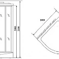 Душевая кабина Niagara Luxe 100x100см NG-7702G профиль золото