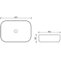 Раковина накладная Ceramica Nova Element CN5004 белая глянцевая