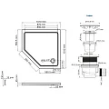 Душевой поддон Wasserkraft Isen 100x100см 26T38 белый