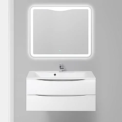 Тумба под раковину BelBagno Marino 100 MARINO-1000-2C-SO-BL-P белая глянцевая