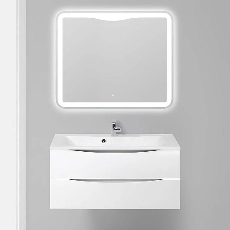 Тумба под раковину BelBagno Marino 100 MARINO-1000-2C-SO-BL-P белая глянцевая
