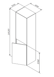 Шкаф-колонна подвесной AM.PM Inspire 2.0 M50ACHX0406GM графит матовый