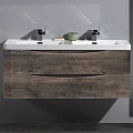 Тумба с раковиной BelBagno Ancona 120 с двойной раковиной, темный дуб