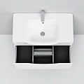 Тумба с раковиной AM.PM Like 80 напольная, белый глянец Тумба с раковиной AM.PM Like 80 напольная, белый глянец