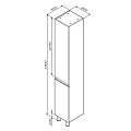 Шкаф-пенал AM.PM X-Joy 30см M85ACSR0306WG белый глянцевый