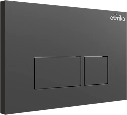 Комплект инсталляции Ewrika + кнопка черная 0044 и унитаз Belbagno Uno BB3105CHR/SC с сиденьем 3в1