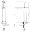 Смеситель для раковины Bravat Spring F179113C-A хром