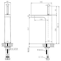 Смеситель для раковины Bravat Spring F179113C-A хром