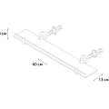 Полка Fixsen Europa FX-21803 с ограничителем, хром