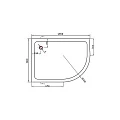 Душевой поддон Vincea 120x90см VST-2AJ-1290L белый