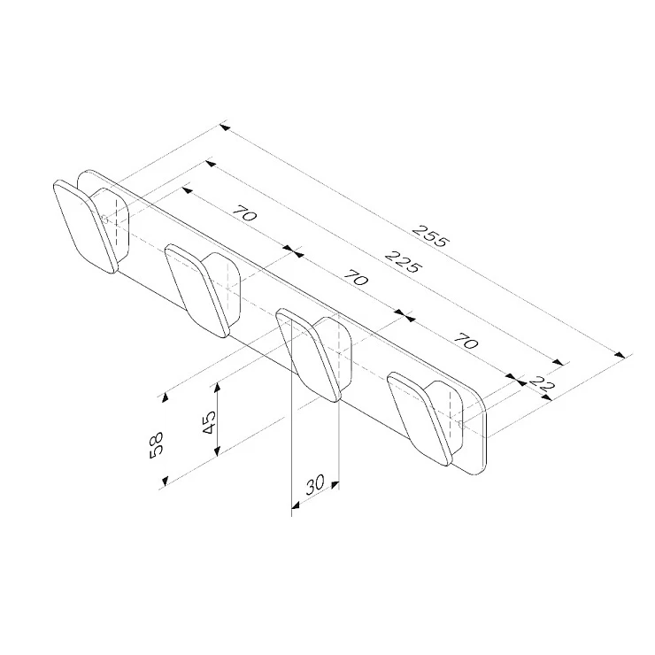 Крючок AM.PM Inspire 2.0 A50A35900 хром