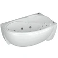 Акриловая ванна Aquatek Бетта 170x95 R с гидромассажем и экраном BET170-0000011 белая глянцевая