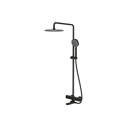 Душевая стойка Bravat F699153BW-A2 чёрная матовая