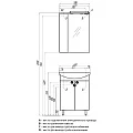 Зеркало-шкаф Aquaton Онда L 1A009802ON01L белый