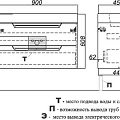 Тумба с раковиной Aqwella Cube 90 серая матовая