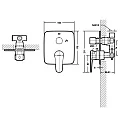 Душевой комплект Bravat Phillis F856101C-A-ENG с внутренней частью, хром