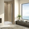 Душевая дверь в нишу Cezares 85см ECO-(O)-B-1-85-C-Cr профиль хром, стекло прозрачное