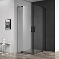 Душевой уголок Cezares Slider 110x110см SLIDER-A-2-100/110-C-NERO профиль черный, стекло прозрачное