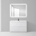 Тумба с раковиной BelBagno Marino 90 белая глянцевая