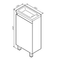 Тумба под раковину AM.PM X-Joy 45 M85AFSX0451WG белый
