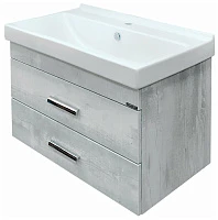 Тумба с раковиной Comforty Никосия 80 00004138839 дуб белый