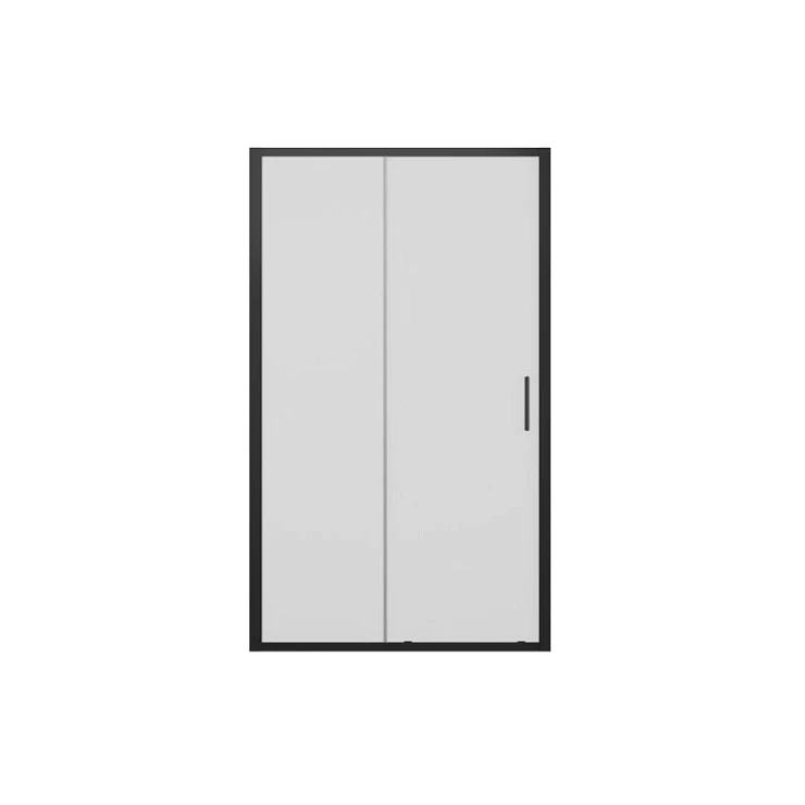 Душевая дверь в нишу Bravat Blackline 120x200см BD120.4101B профиль черный, стекло прозрачное