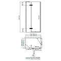 Душевой уголок Wasserkraft Aller 120x100см 10H10L профиль хром, стекло прозрачное