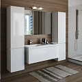 Тумба под раковину Эстет Dallas Luxe 120 ФР-00001930 белая глянцевая