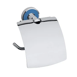 Держатель туалетной бумаги с крышкой Bemeta 104112018d светло-синий