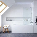 Гарнитура для ванной комнаты, зона помывочной AM.PM X-Joy WK88ED белый, серый, хром
