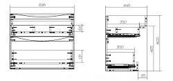Тумба с раковиной BelBagno Marino 70 белая глянцевая