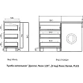 Тумба под раковину Style Line Даллас Леон 120 СС-00002439 белый глянец