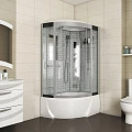 Душевая кабина Niagara Luxe 80x120см NGL-7712W R профиль серебро