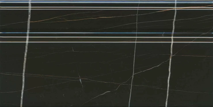 Плинтус Греппи черный глянцевый обрезной 20x40x1,6, 1, шт