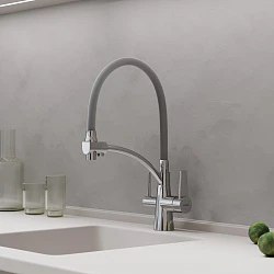 Смеситель для кухни Sancos Eri SC4001CH хром / серый