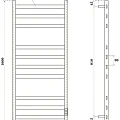 Полотенцесушитель электрический Point Меркурий PN83850GR 50x100 графит